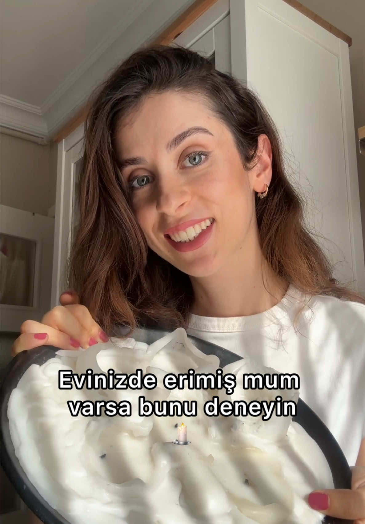 Erimiş mumu böyle değerlendirebilir evinizde kolayca yeniden yapabilirsiniz 🤍 #mumyapımı #dekorasyonfikirleri 