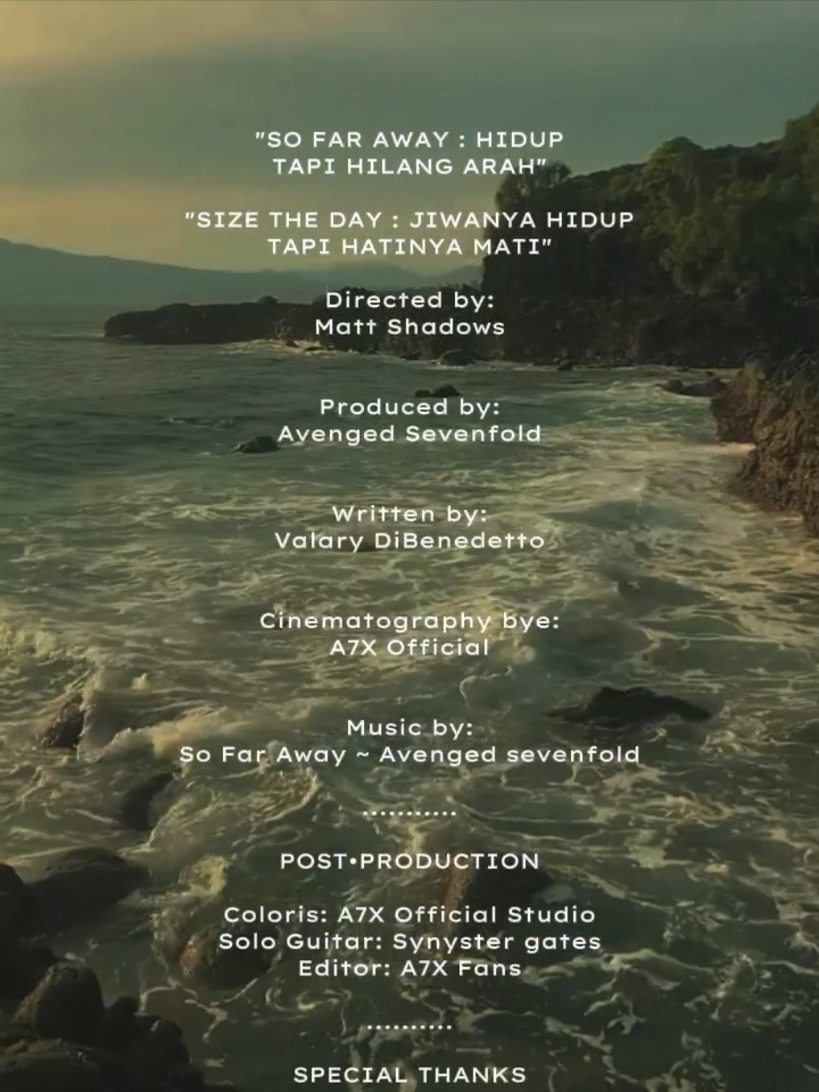 So Far Away - Avenged Sevenfold 🍂 #avengedsevenfold #sofaraway #a7x #a7x_family #fyp 