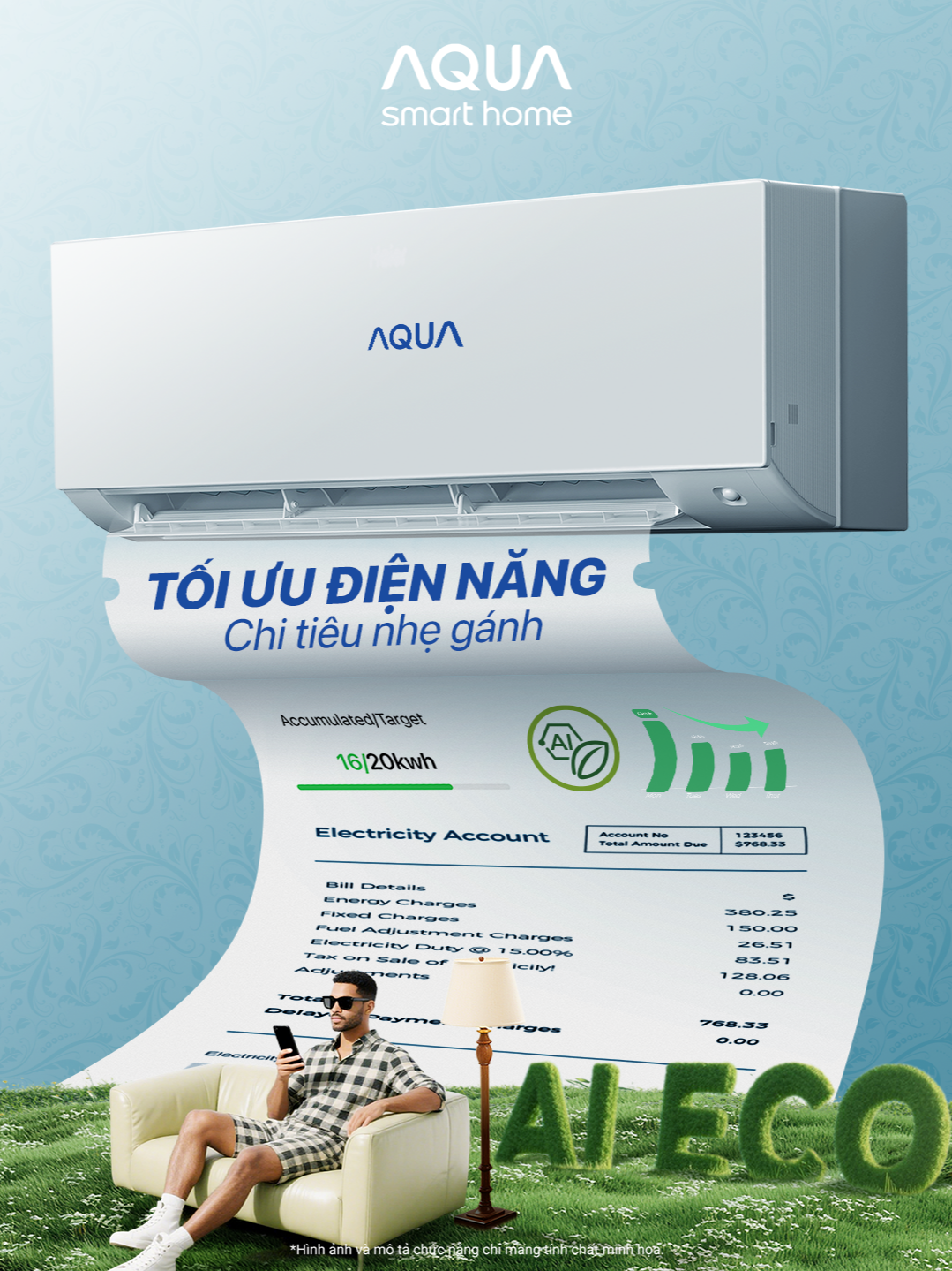 Tối ưu điện năng - Chi tiêu nhẹ gánh 🍃 ❄️ Với công nghệ AI thông minh, điều hòa AQUA tối ưu điện năng để mát lạnh nhanh – tiết kiệm điện chuẩn. #AQUA #AQUAVietnam #DieuHoaAQUA #MayLanhAQUA