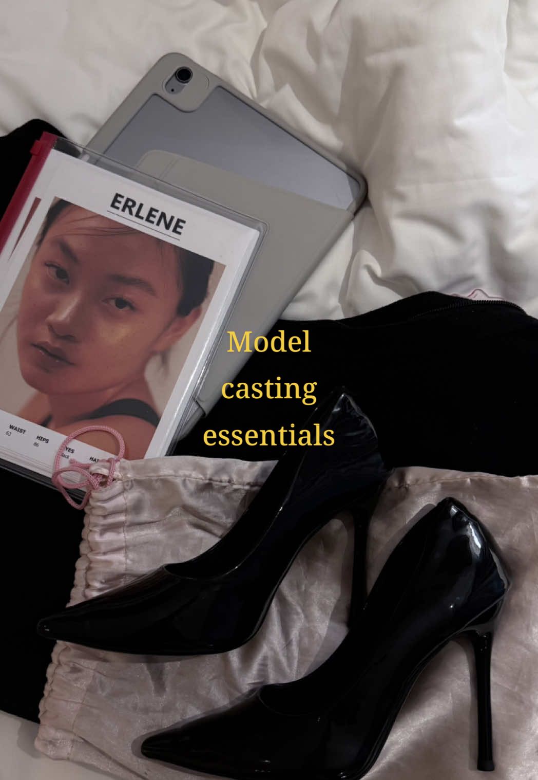 A model’s casting essentials🙂‍↕️ can you tell i love pouches  #casting #model #whatsinmybag #fashionweek 