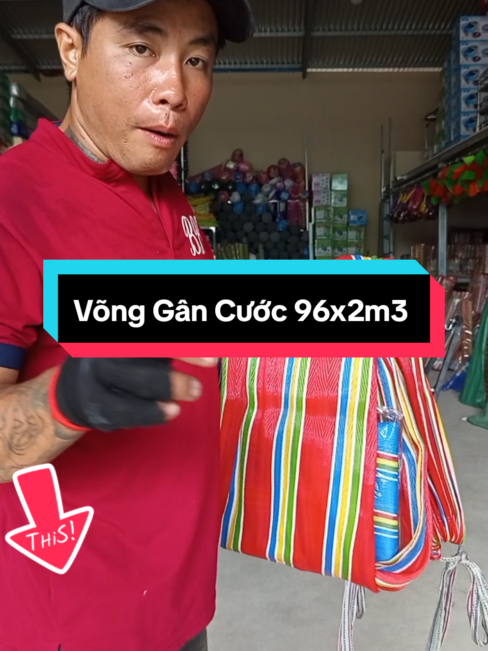 Võng Gân Cước Tặng 4m Dây Cột Võng 96x2m3 #võng #vonggancuoc #võnggâncước 