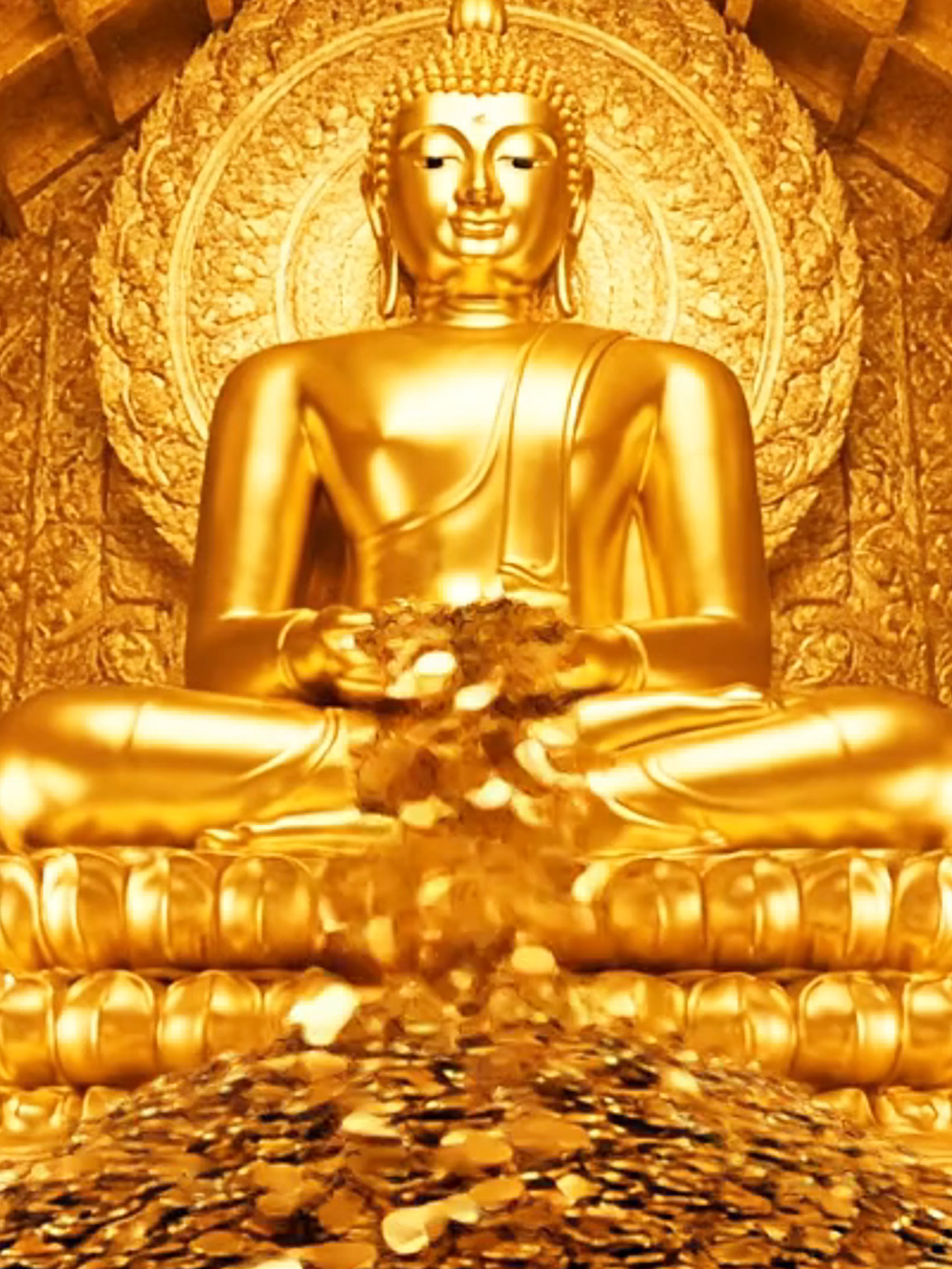 The blessing of the Buddha.🪷🙏✨ #rich #gold #fyp #돈벼락 #moneymoneymoney #monetaryluck #GoldCoins #RichVibes #GoldenBlessing #fortune #MoneyLuck #wealth #lottery