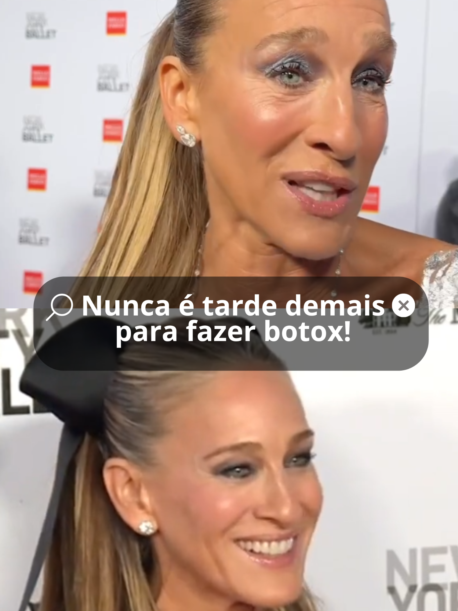 NUNCA É TARDE DEMAIS PARA FAZER BOTOX! #sarahjessicaparker #botox #carriebradshaw