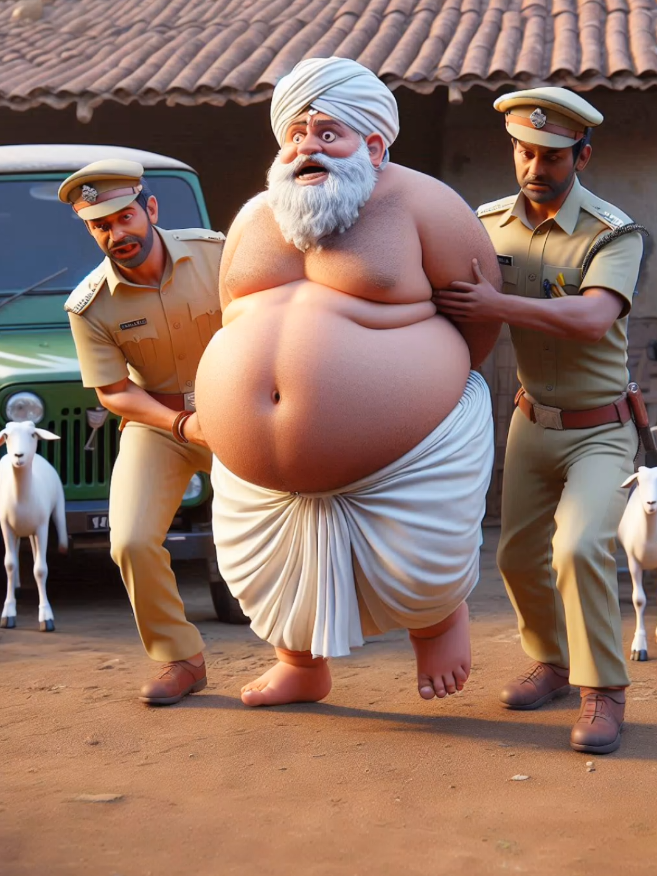 Kisan hua Arrest 😱|Animation Hindi story| #ai #animation #kisan #goat #hindistories 