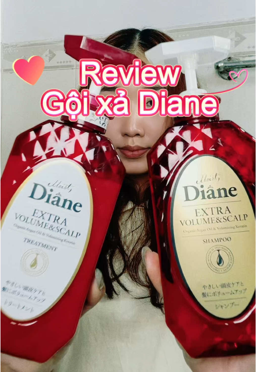 Mí bà nào tóc hay xẹp thử ngay em Daine này liền  #haircare #moistdianevn#moistdianevnhichmoctoc #dianeextravolumeandscalp 