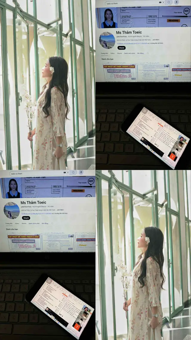 KHOÁ HỌC TOEIC CẤP TỐC QUA VIDEO TOEIC MS THẮM Thông tin khoá cô Thắm khi được share tài khoản khoá bên mình gồm - Tài khoản đăng nhập khoá TOEIC MASTER A (Nền tảng + Luyện đề) - Bộ thẻ từ vựng TOEIC theo từng Part  - Tài liệu PDF khoá học, Bài tập giáo trình và File ETS các năm (mới nhất kèm theo khoá) - Lộ trình kèm hướng dẫn cụ thể cách học ✅ Học trực tiếp trên website như thông tin, hình ảnh đã gởi ✅ Cam kết bảo hành đăng nhập 12 tháng ✅ Không bị giới hạn gì trong suốt quá trình học, quyền lợi như nhau. ✅ Hỗ trợ lên LỘ TRÌNH RIÊNG phù hợp với từng mục tiêu, thời gian dự kiến thi của từng bạn ✅ CAM KẾT ĐẦU RA TỐI THIỂU 650+ TOEIC SAU KHÓA, không đạt cho gia hạn học lại miễn phí.#xh #toeic #fyp #toeiconline #english 