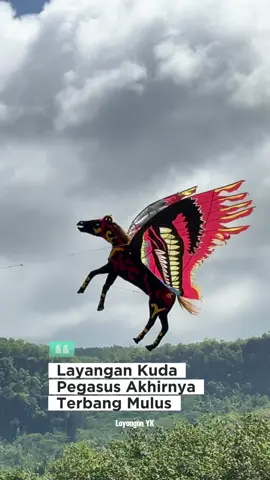 Akhirnya Layangan Kreasi Kuda Poni Pegasus Terbang Mulus #layangan #layangankreasi #kitefestival #kitefestival #kitefestival2025 