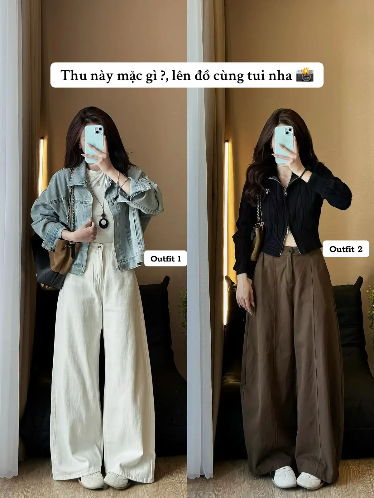 Tip phối đồ mua thu cho nàng 📸 #phoido #outfi #xuhuong 