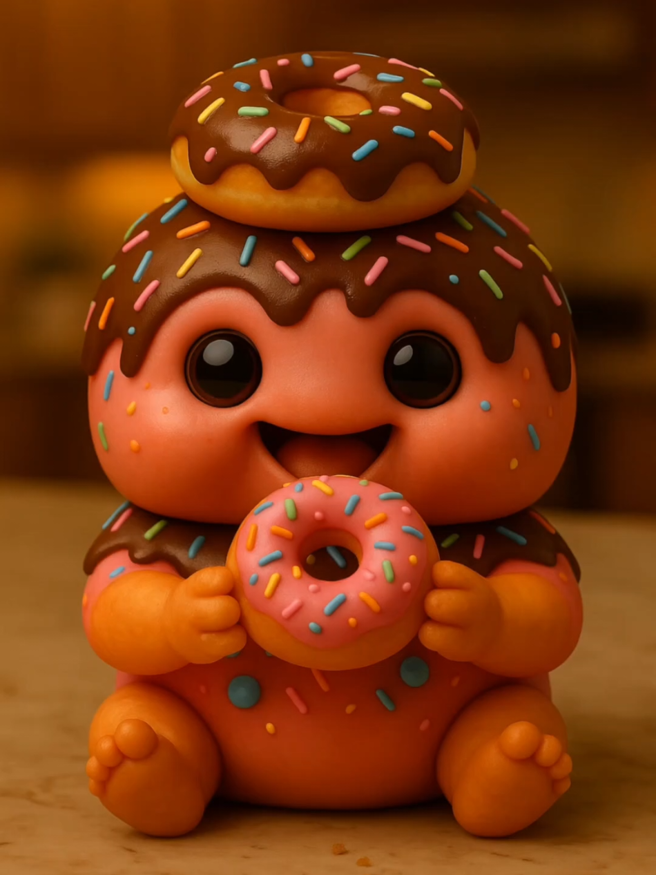 Donut Baby ASMR Eating Donut #fyp #asmr #asmrsounds #eatingasmr #donuts 