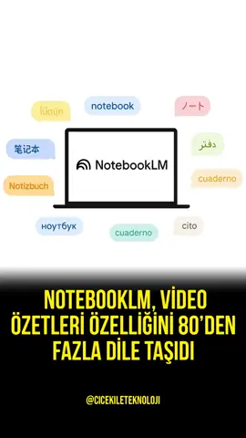 NotebookLM, video özelliğini 80'den fazla dile taşıdı