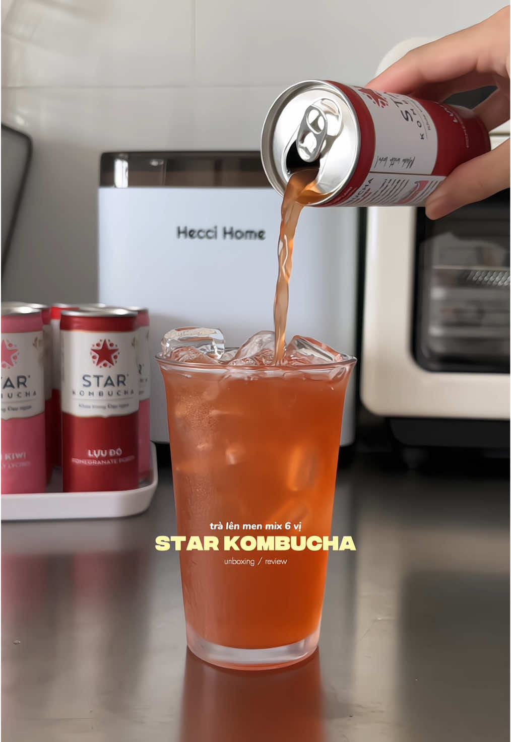 thay vì uống nước ngọt , trà sữa thì tui chọn uống Kombucha vừa ngon , vừa tốt cho sk 👍🏻😋#starkombucha #unboxing #anuong #tralenmenkombucha #muataitiktok 