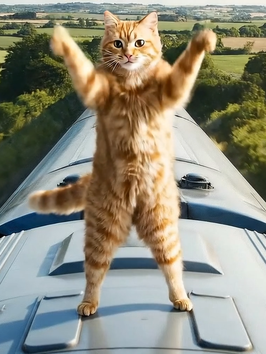 🐈🚄 #cat #ai 