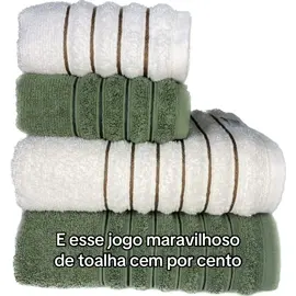 Kit 4 Toalhas (02 Banho e 02 Rosto) - Jogo de Toalhas 100% Algodão Grande 75cm x 130cm 460g##tolhas