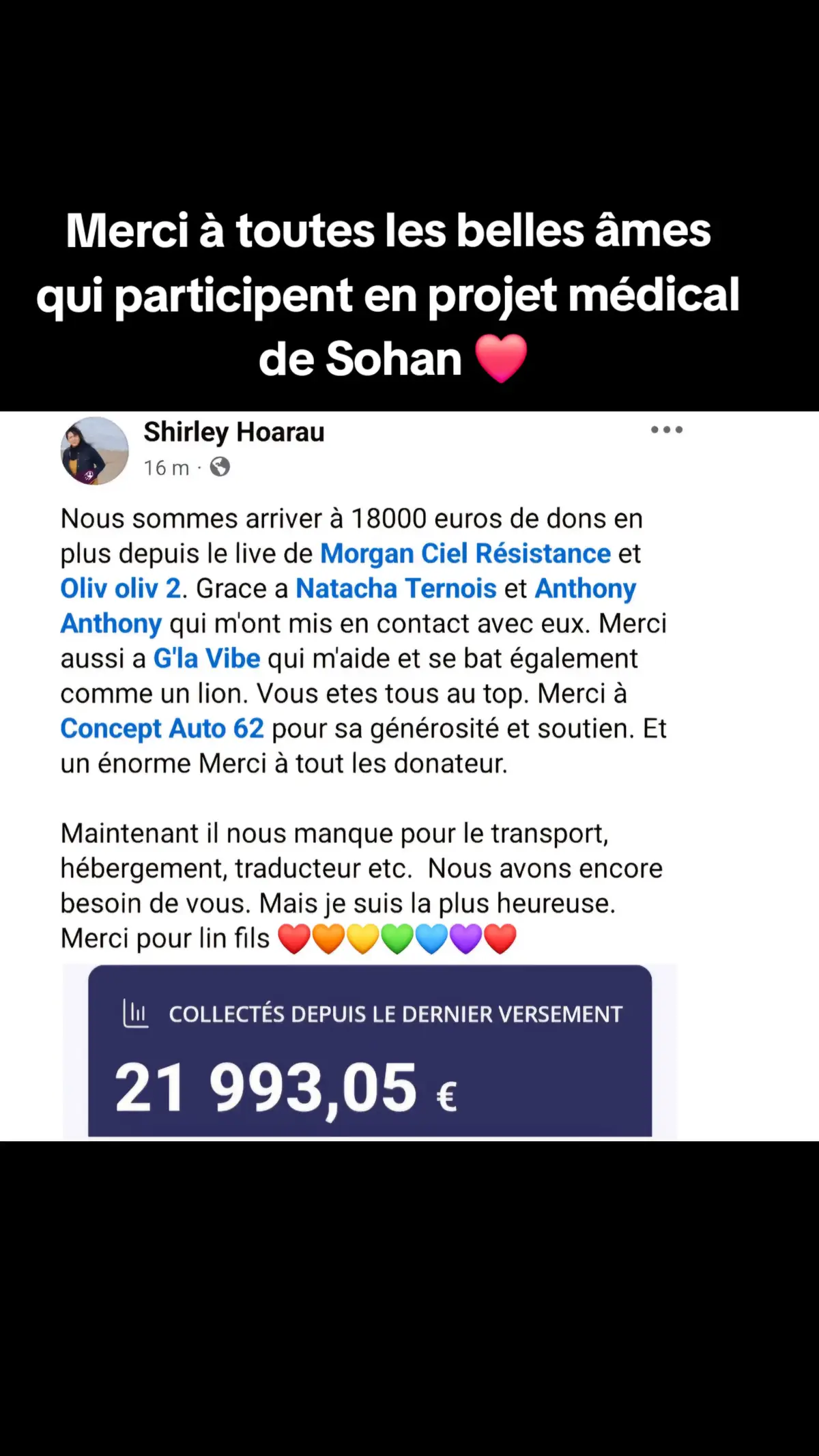 Une communauté formidable ❤️ #solidaire #donner #aider #enfant #humain 