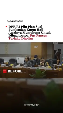 Begitulah DPR, bicara sesuai kepentingan saja. #kamibersamagusyaqut #gusyaqut #KuotaHaji #haji2024 #dpr 
