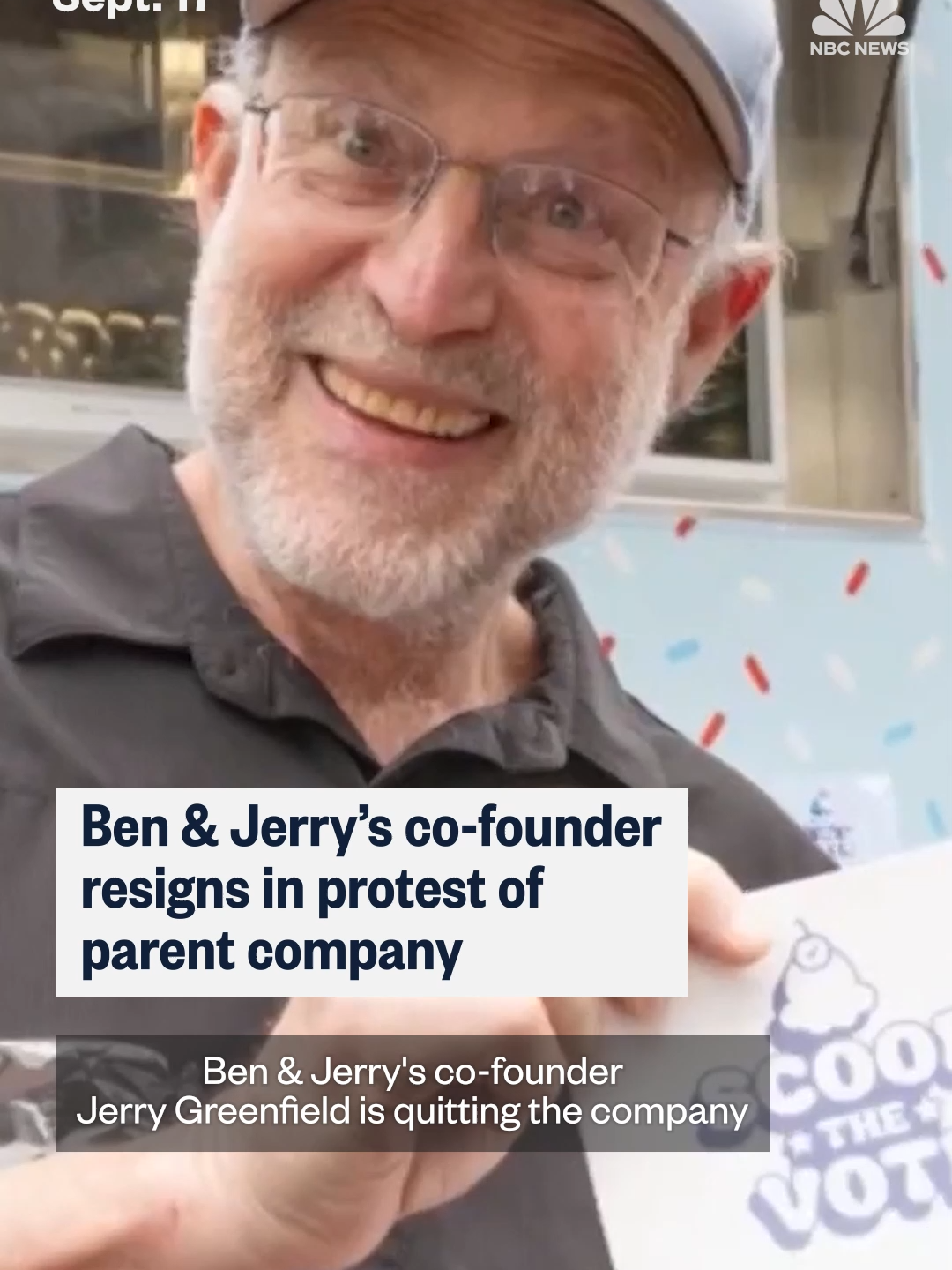 Jerry Greenfield, co-founder of the Ben & Jerry's ice cream brand, has stepped down from the company he started 47 years ago citing a retreat from its campaigning spirit under parent company Unilever.