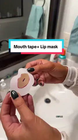 Mouth tape that helps you with a beneficial sleep and hydrating your lips! No more taking mouth tape off and your lip with it! #mouthtape #mouthtapesleeping #sleephacks #sleeptips #lipmask 