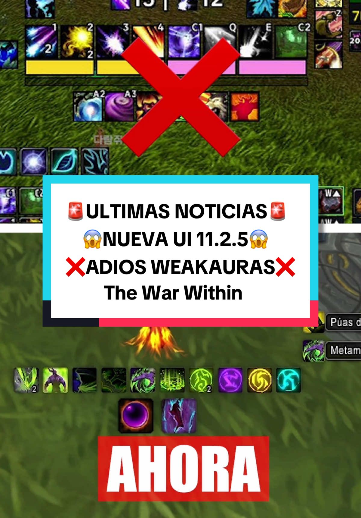 🚨ADIOS WEAKAURAS! NUEVA UI del Parche 11.2.5 CAMBIA TODO😱#CapCut #legionremix #lemix #thewarwithin #worldofwarcraft 