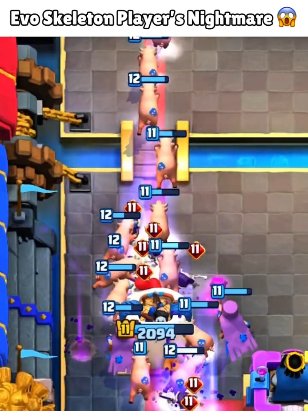 Infinite Pigs 💀 #clash #supercell #clashroyale #gaming #messi 