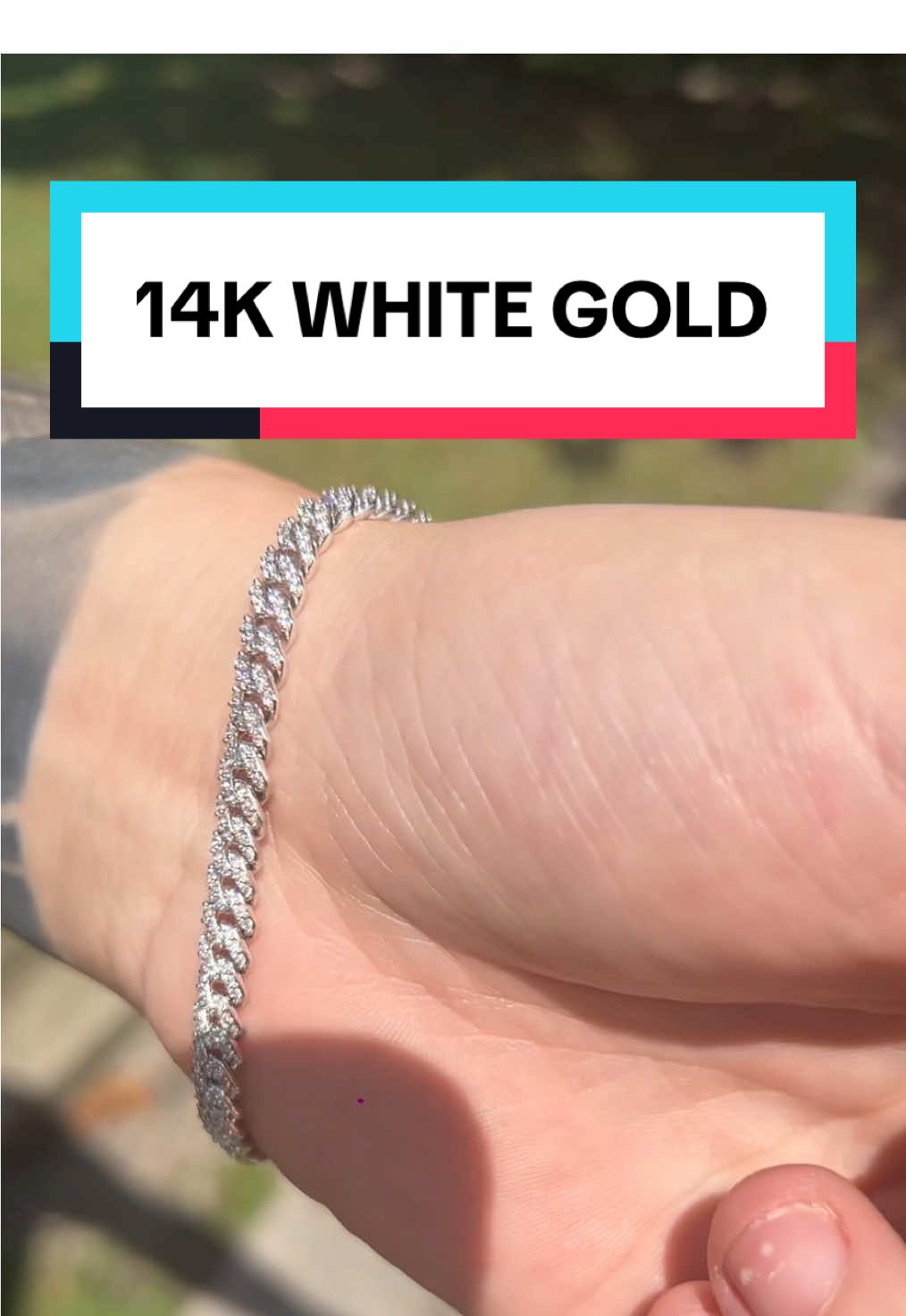 SHOP GLD CUBAN WHITE GOLD BRACELET! #shopgld #bracelet #jewlery #mensjewelry #mensfashion 