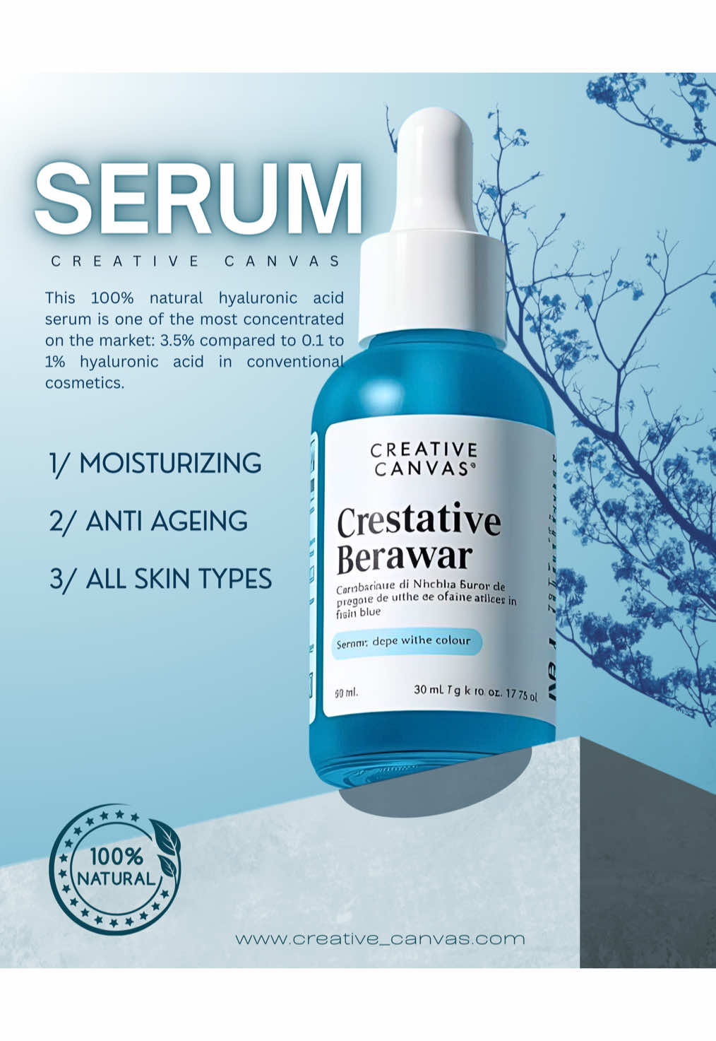@Creative canvas  even with canva you  can do this.  make a skin care serum poster on canva for fall season sales. Full tutorial is available now on my YouTube channel check out my bio for link. #creativecanvas51 #creatorssearchinsight2025 #canvatutorial #fallposterideas #smallbusinesstipsC 