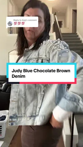 Replying to @Ang #judybluedenim #freckledpoppygiveaway #judybluebrowmdenim @Freckled Poppy #browndenim #chocolatedenim 