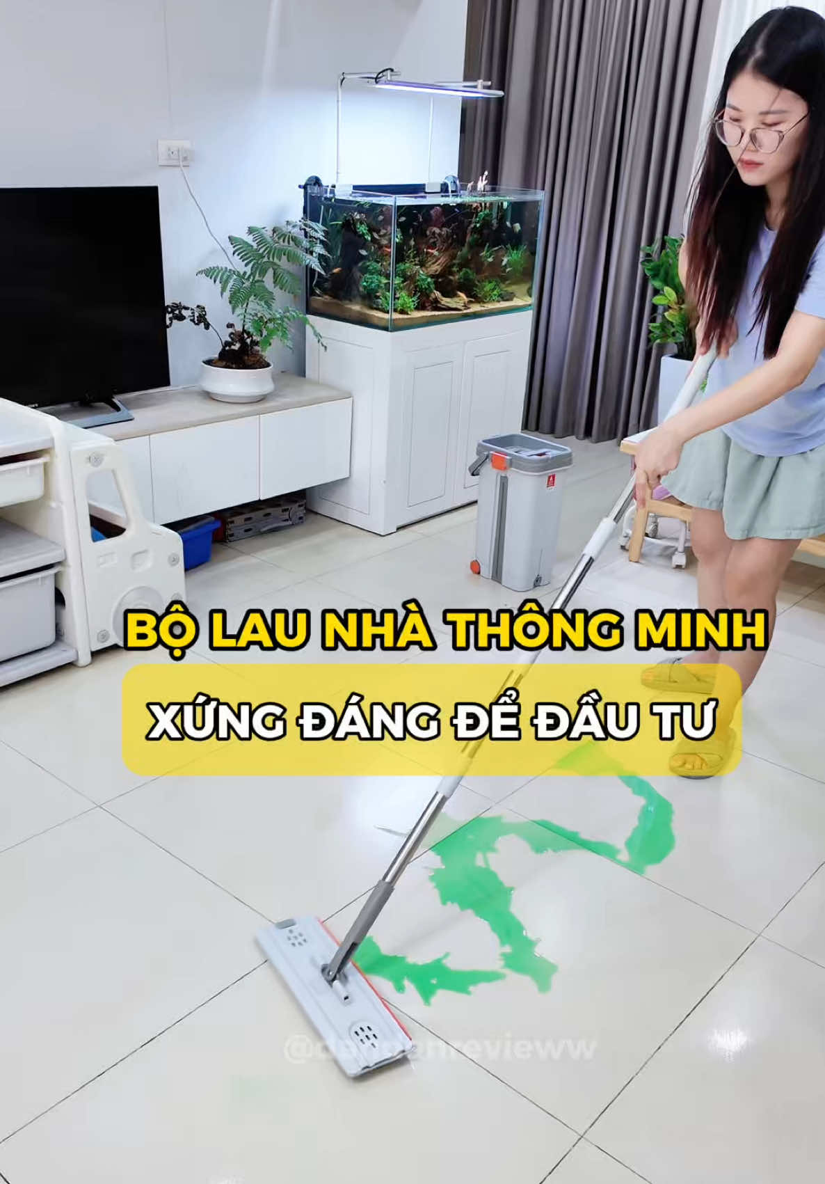 Bộ lau nhà thông minh đúng là chân ái #bolaunha #kitimop #bolaunhatuvat #bolaunhatuvat360 #dandanreview 