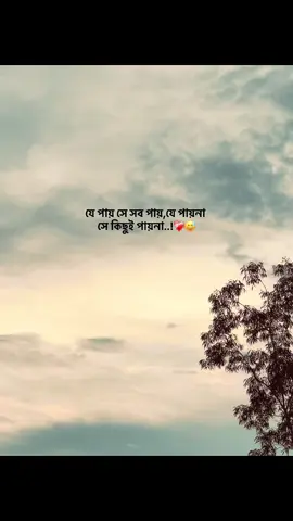 যে পায় সে সব পায়,যে পায়না সে কিছুই পায়না..!❤️‍🩹😅#foryou #fyp #capson #emotionalvideo #ক্যাপশন @TikTok Bangladesh @TikTok 