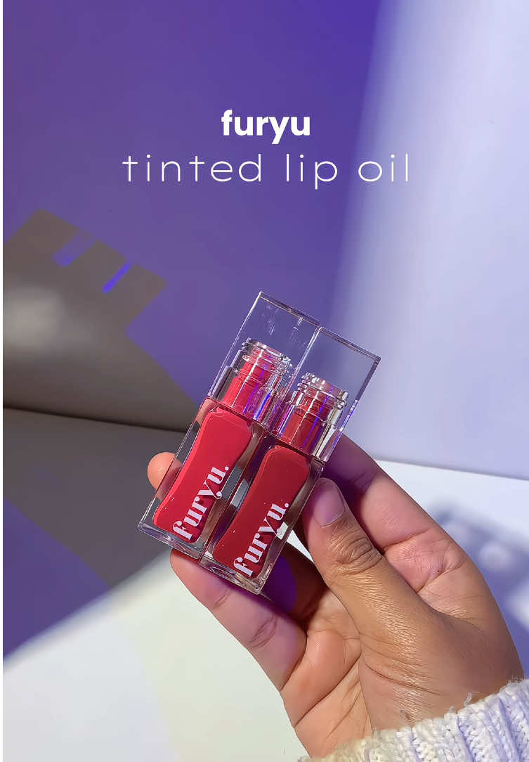 nyobain furyu tinted lip oil! 🤍 #furyu #lipoil #furyulipoil 