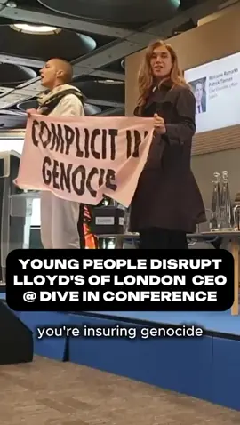 There’s no insurance on a dead planet‼️‼️ Young people don’t want to work for companies like Lloyds of London who continue to profit off climate wrecking fossil fuels, the arms industry and border detention - SHAME!  People are rising up everywhere to expose and say NO to deadly insurers like Aviva, AXA and Allianz who are fuelling genocide in Gaza,  climate chaos and migrants abuse! @Youth Demand 👏👏  #BoycottBloodyInsurance #ClimateJustice 