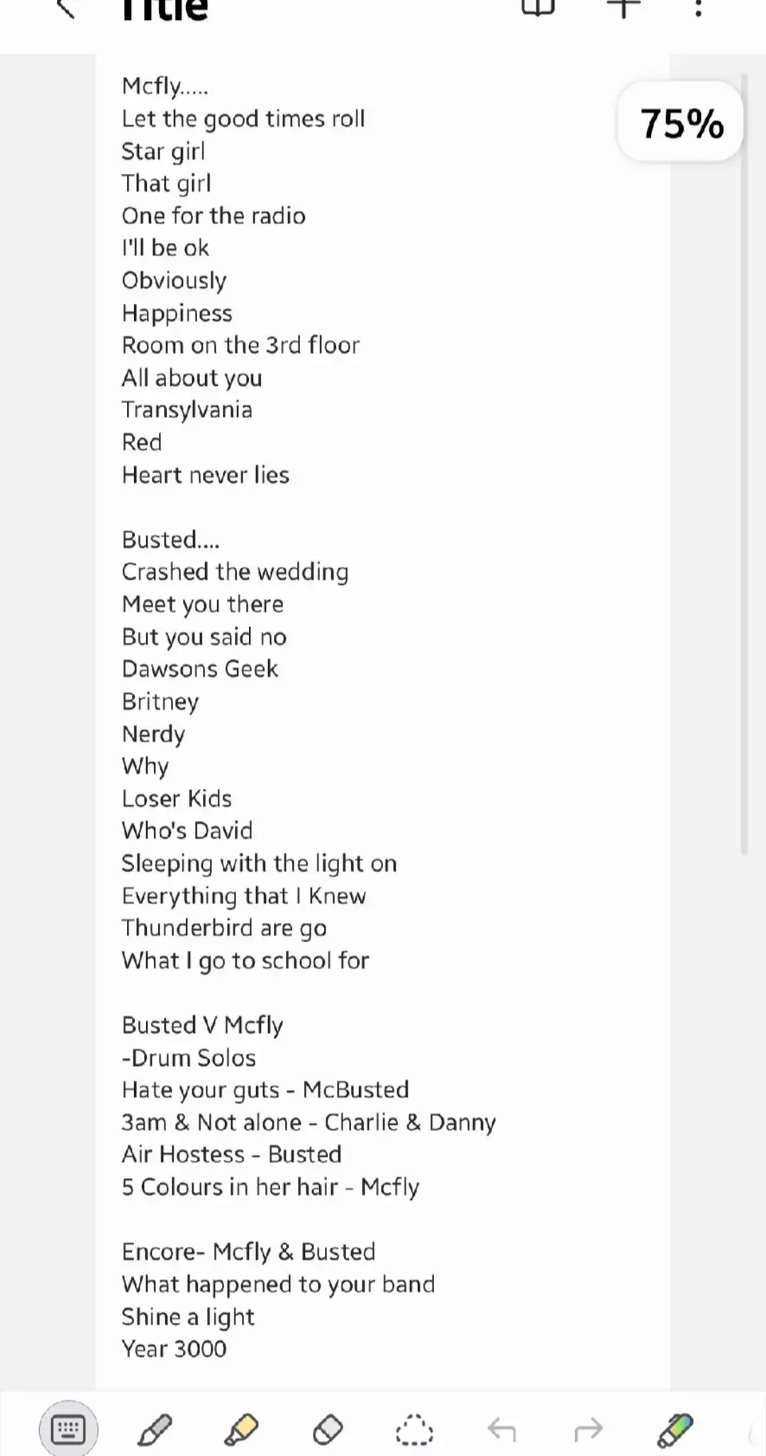 From Birmingham Last Night In Order Of Preformances For Thoses Wondering 🎸🎸🎸😃😃 #McflyVBusted #Mcfly #Busted #setlist #McflyBusted @mcfly @Busted 