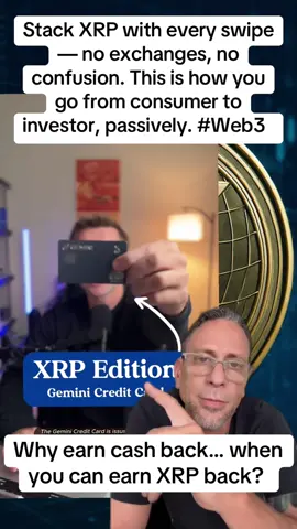 The game just changed — introducing the XRP edition of the Gemini Credit Card. Every swipe earns you XRP, helping you build your digital asset portfolio passively. No exchanges, no complexity — just effortless accumulation. As the world shifts toward decentralized finance, real investors move away from fiat rewards and into future-proof assets. Ready to join the Web3 economy? Start stacking XRP today. #XRP #xrpcommunity #web3 #fyp #xrparmy 