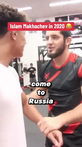 He asked him to train in #Dagestan 😂 #UFC #mma #islammakhachev #wrestling (via @ChaseSaldate)