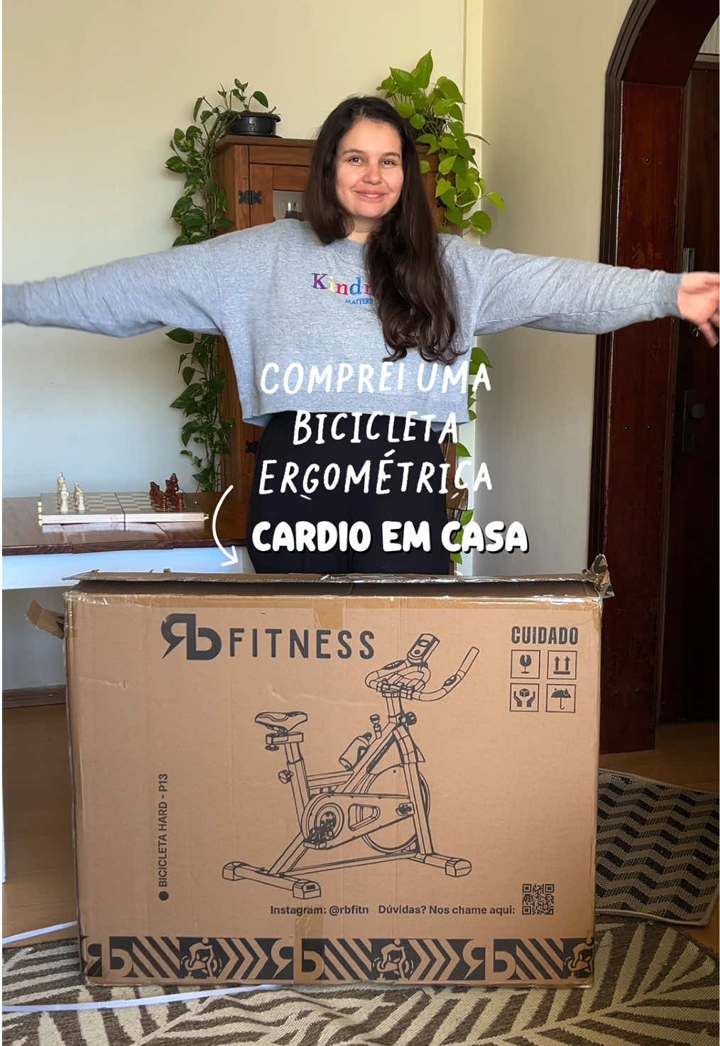 Essa é o sinal que você procurava 🤣  ID: JX7R38-8FXC #bikeergometrica #bicicletaergométrica #spinning #bikeindoor #rb 