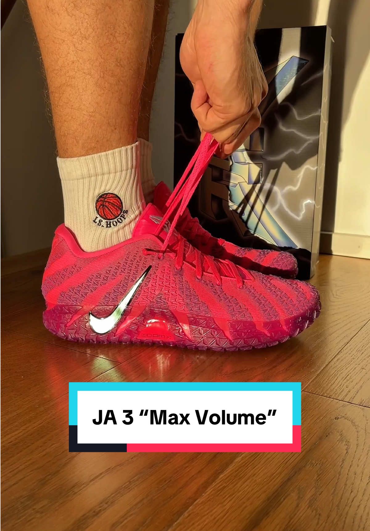 Nike COOKED 🧑‍🍳 💕 with the JA 3 @Nike  #basketballshoes #nikeja3 #jamorant3 #jamorantshoes #pinkshoes 