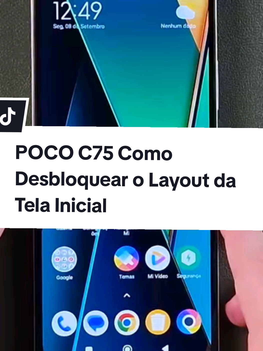 POCO C75 Como Desbloquear o Layout da Tela Inicial #poco #pococ75 #celulardicas