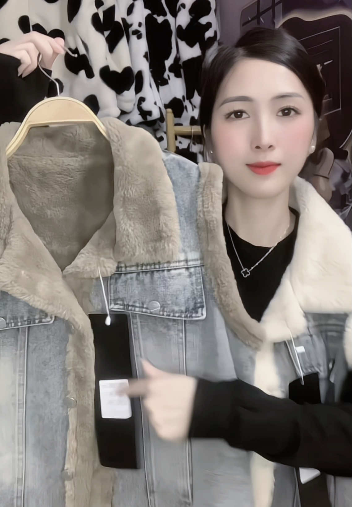 Áo khoác ghi - lê bò jean lót lông hàng Qccc L1 ❤️ #Aokhoac #Ghile #Lotlong #Bojean #QC 