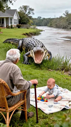Never underestimate the courage of a grandfather when his grandson is in danger!