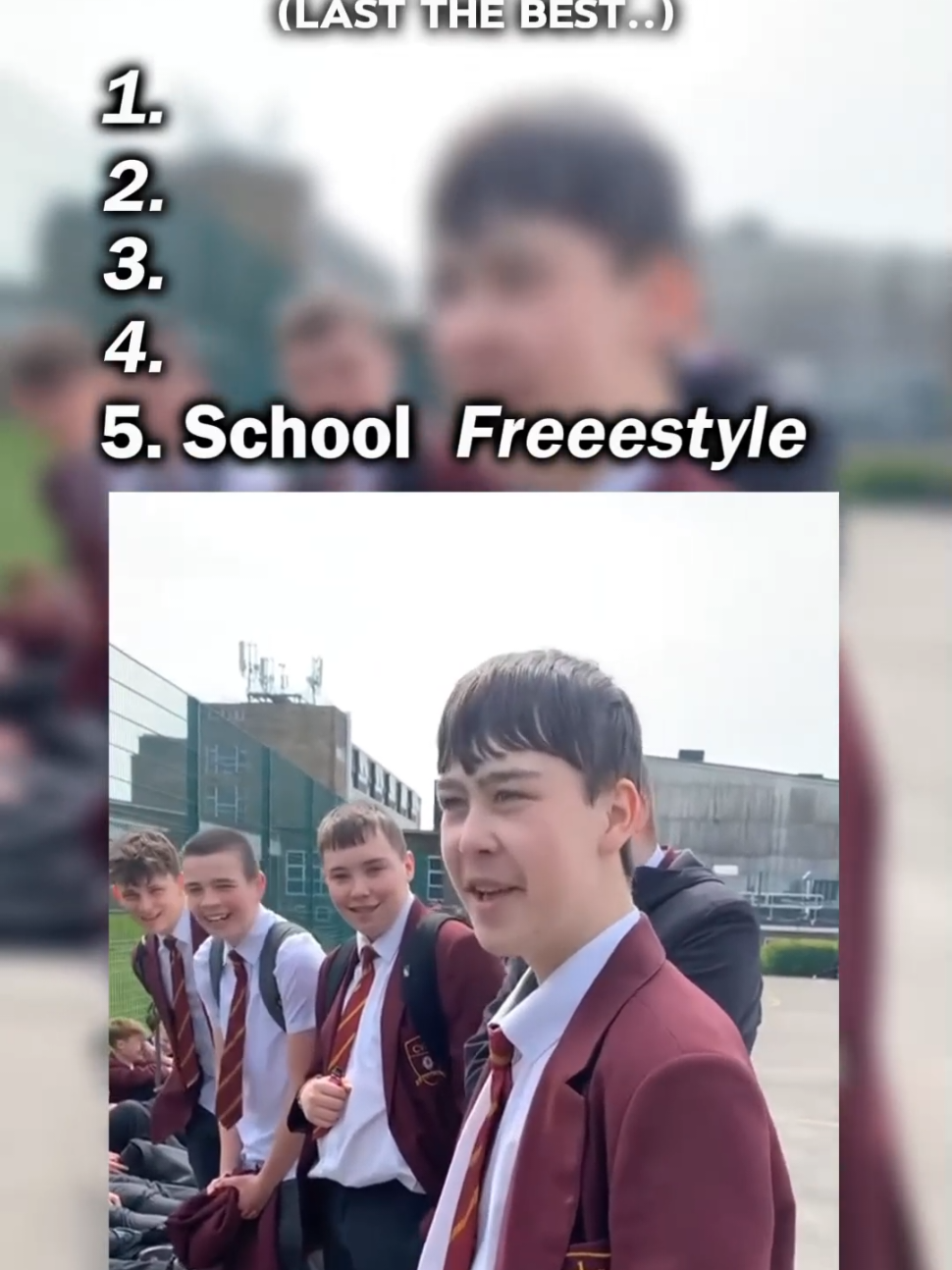 2 or 4? You decide. 🧠👇 Top 5 Unexpected freestyle #freestyle #school #voice #rap 