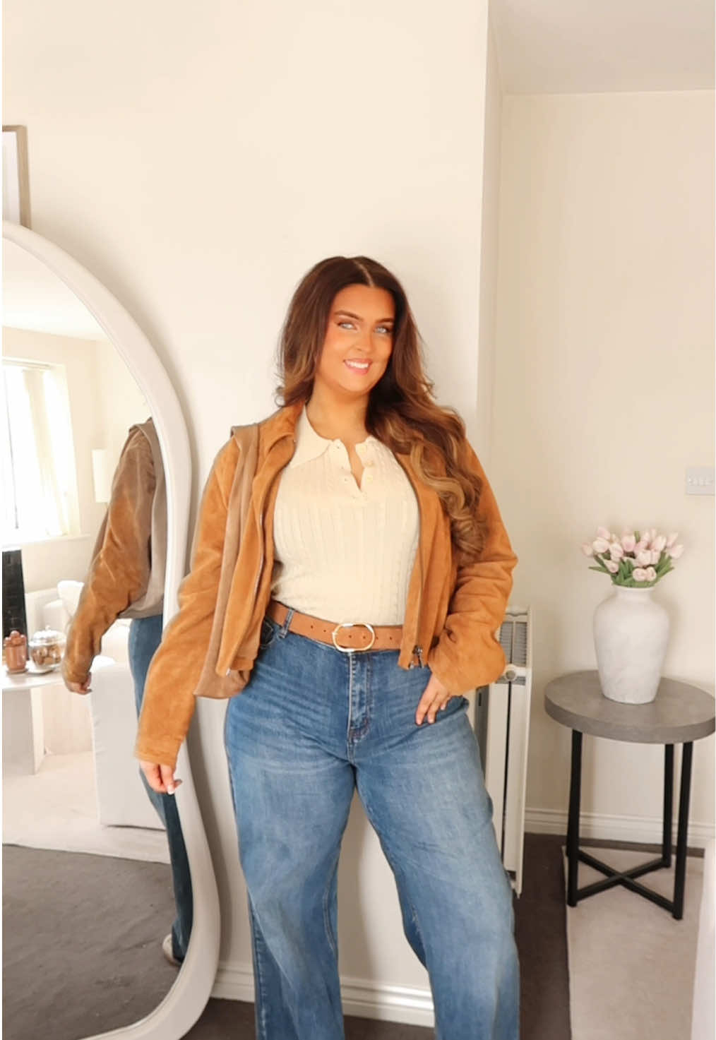 Your daily inspo for flattering wearable looks 🍁🍂 #midsizefashion #bodypositive #autumnoutfits #size14 #size16 