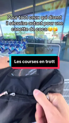 Réponse à tout ce qui me disent il sécurise autant pour une canette de coca 😉😘 #pourtoi #kukirin #courses #trott #trottinetteelectrique 