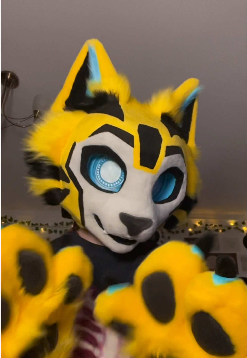 BUMBLEBEE 🐝  #fursuit #transformers #bumblebee #furry #fyp 