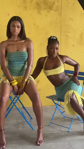 Hot bodies 🔥 wearing AZAI ☀️  BTS of our shoot 💛 #studiobaida #fyp #fashiontiktok 