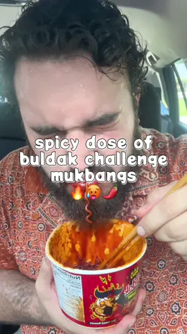 extremely spicy 10x buldak challenge 🌶️🥵 , i barely can eat the 2x one 😭 #mukbang #buldakchallenge #spicy #eatingshow #Foodie 