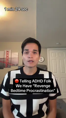 Chronic Fatigue is a key symptom of ADHD and I can firmly state that so many of us yearn for more good, quality sleep. It is the rare night when we are staying up late, depriving ourselves of sleep for the fun of it. #adhd #add #autism #audhd #revengebedtimeprocrastination 