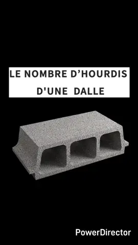🫴Le Nombre D'HOURDIS D'UNE DALLE À CORPS-CREUX.  #Camerossaka  #fblifestyle 