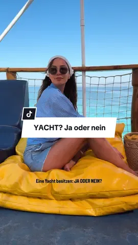 Ja oder nein? #yacht #urlaub #vacations #vacationstyle #sea