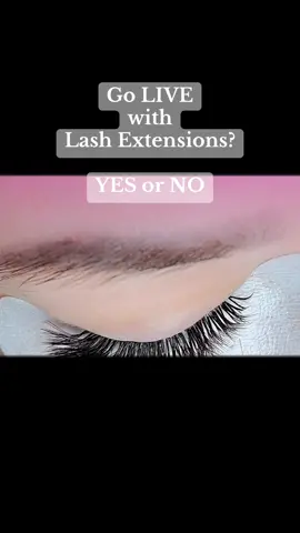 Thinking about going LIVE to show you the real process of lash extensions 👀✨ Would you watch? Yes or no? After 19 years as a lash artist, I’ve got all the tips, tricks, and behind-the-scenes secrets to share. #LashExtensions #LashArtist #BeautyTikTok #lashtechlife  #lashartisttips 