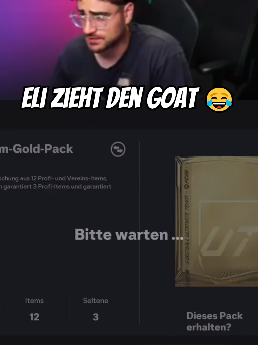 Eli zieht den GOAT 😂 #eligella #eliasn97 #eli #eafc #packopening #ronaldo #twitchclips #viral #fürdich #fyp