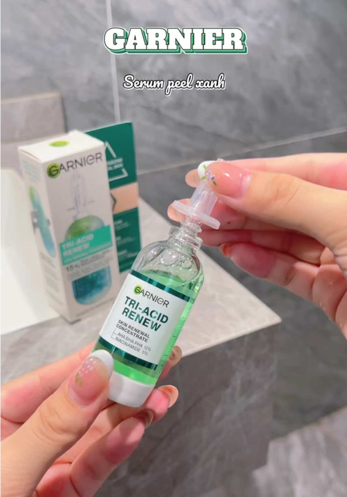 Serum peel thế hệ mới nhà Garnier có gì hottt #HợpTácCùngGarnier #serumpeelxanh #serumpeel #peel #hachi05 